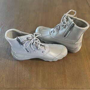 Sperry Saltwater Wool Gray Water Resistant Duck Boot 9